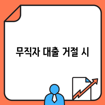 무직자 대출 거절 시