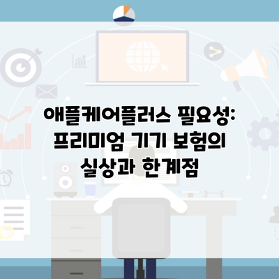 애플케어플러스 필요성: 프리미엄 기기 보험의 실상과 한계점