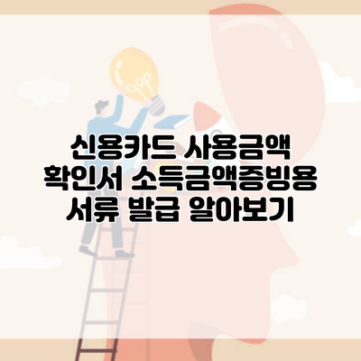 신용카드 사용금액 확인서 소득금액증빙용 서류 발급 알아보기