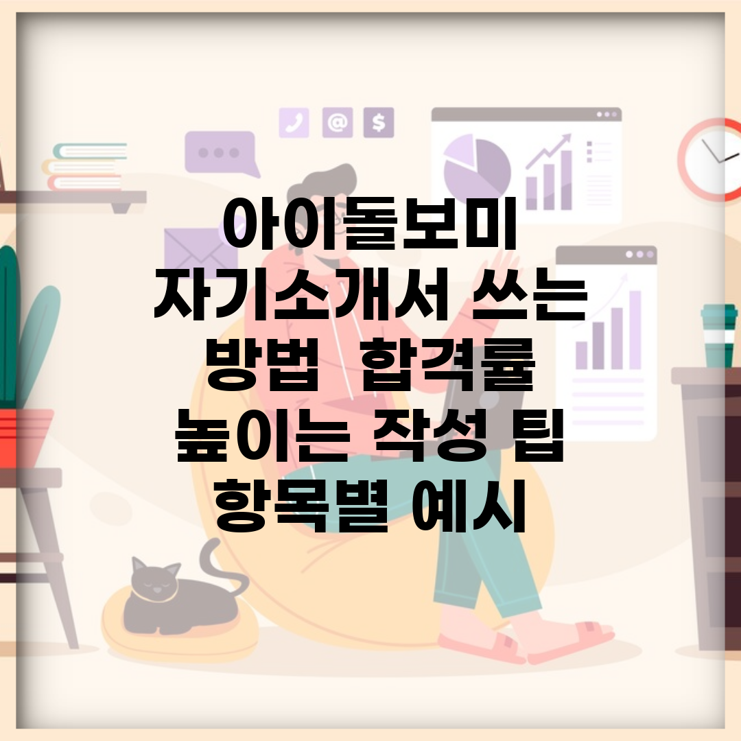 아이돌보미 자기소개서 쓰는 방법 | 합격률 높이는 작성 팁 | 항목별 예시