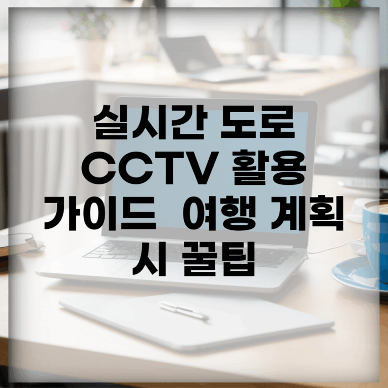 실시간 도로 CCTV 활용 가이드 | 여행 계획 시 꿀팁