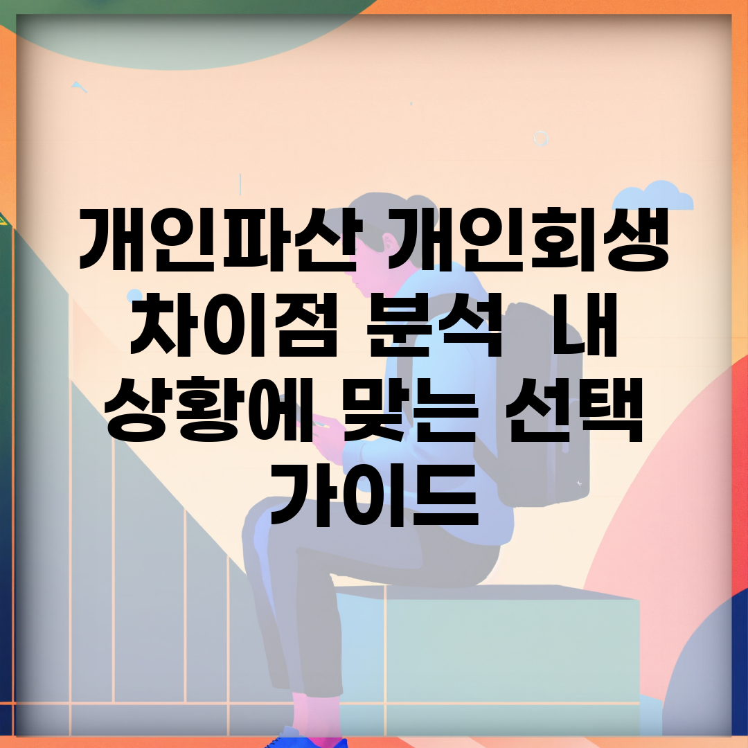 개인파산 개인회생 차이점 분석 | 내 상황에 맞는 선택 가이드