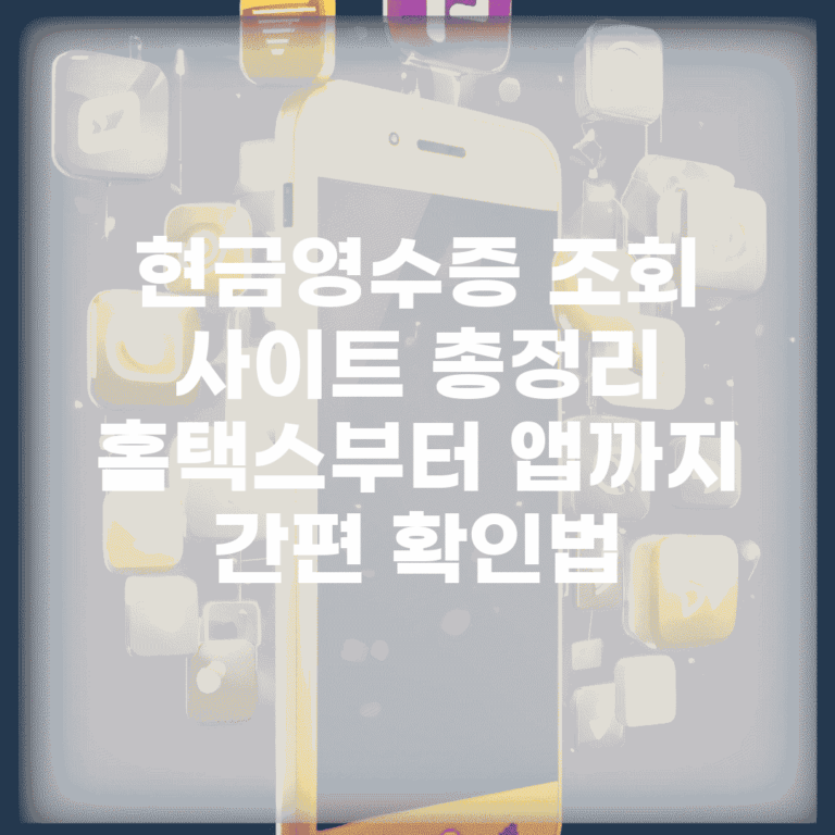 현금영수증 조회 사이트 총정리 | 홈택스부터 앱까지 간편 확인법