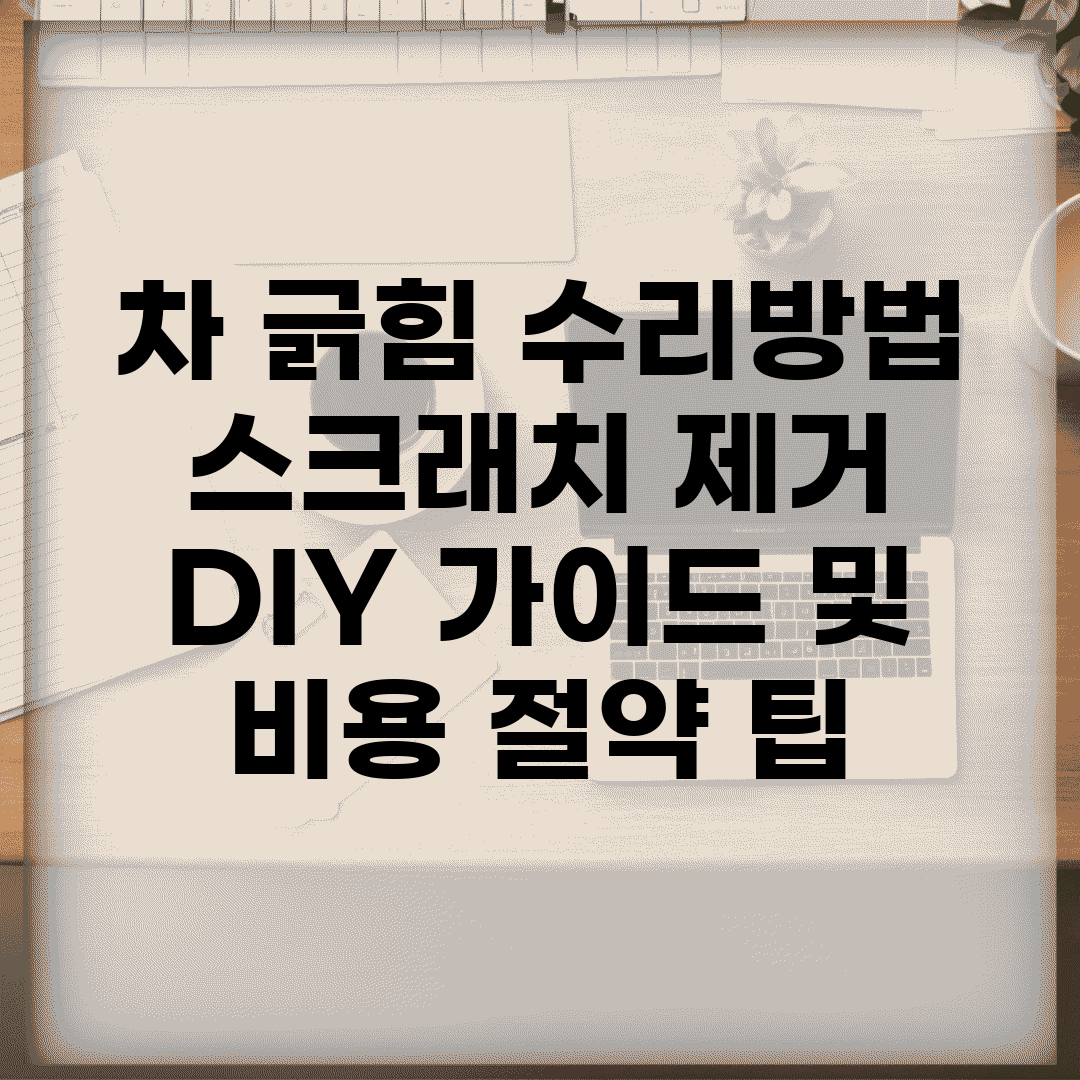 차 긁힘 수리방법 | 스크래치 제거 DIY 가이드 및 비용 절약 팁