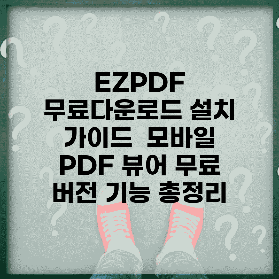 EZPDF 무료다운로드 설치 가이드 | 모바일 PDF 뷰어 무료 버전 기능 총정리