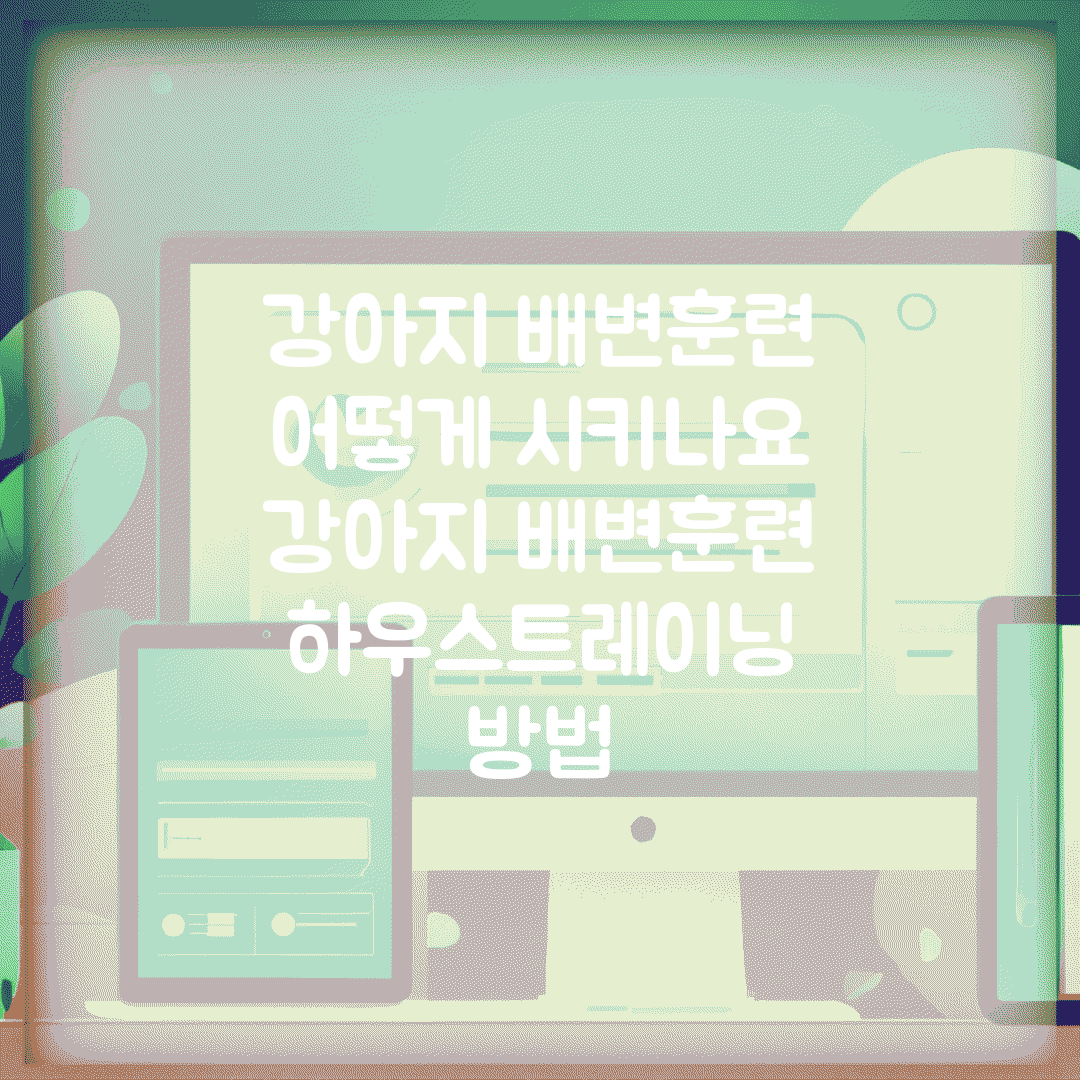 강아지 배변훈련 어떻게 시키나요 | 강아지 배변훈련 | 하우스트레이닝 | 방법