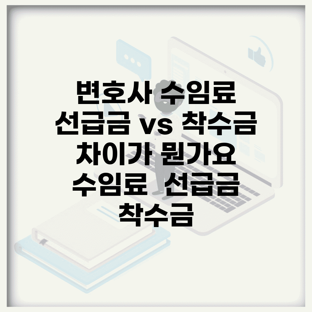 변호사 수임료 선급금 vs 착수금 차이가 뭔가요 | 수임료 | 선급금 | 착수금