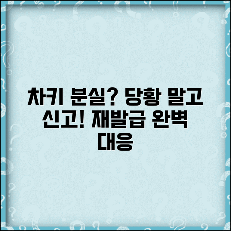차키분실 대처법 신고 재발급 | 자동차 열쇠 분실 완벽 대응법