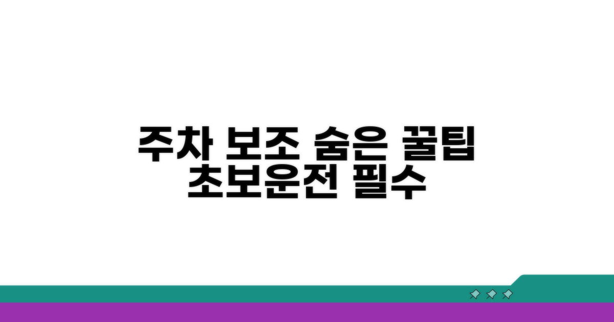 주차 보조 기능, 숨은 꿀팁