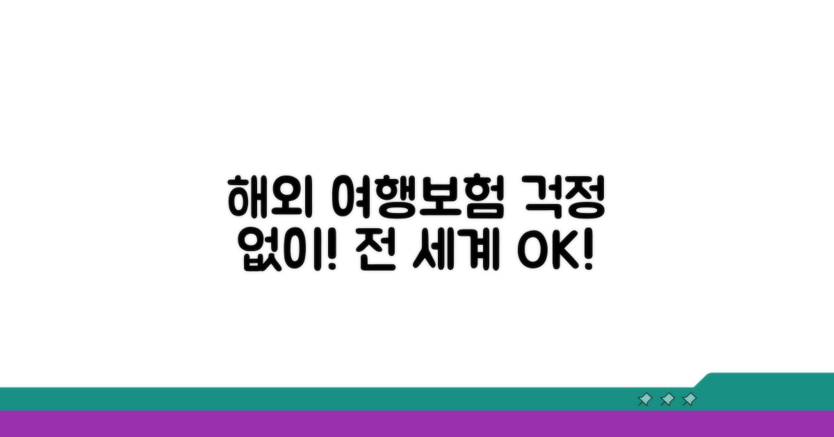 여행자 보험 해외 적용 범위