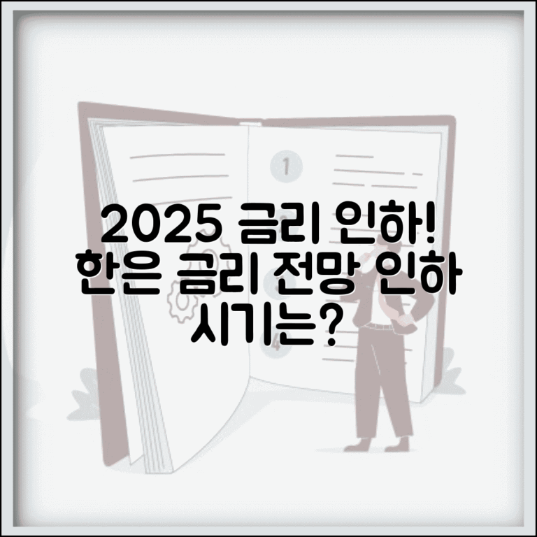기준금리 인하 전망 2025 | 한국은행 기준금리 변화 추이와 예상 시기
