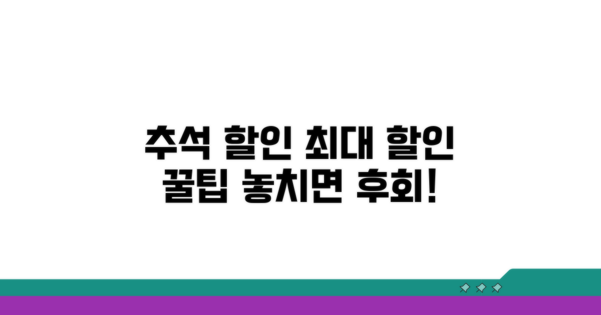 추석 할인 완벽 활용 가이드