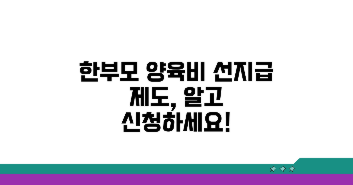 한부모 양육비 선지급 제도의 이해