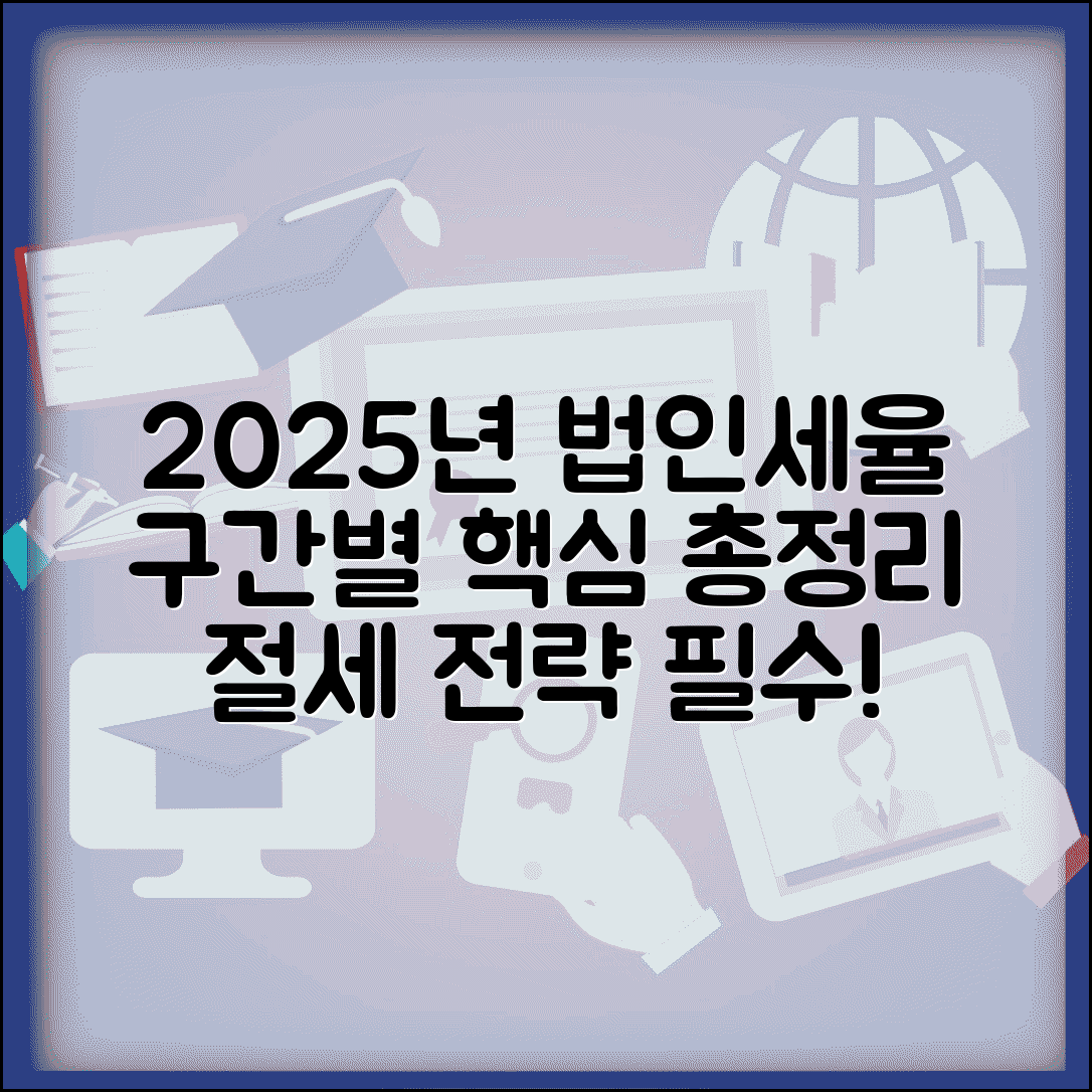 법인세율표 2025년 기준 | 법인세 세율표와 구간별 세율