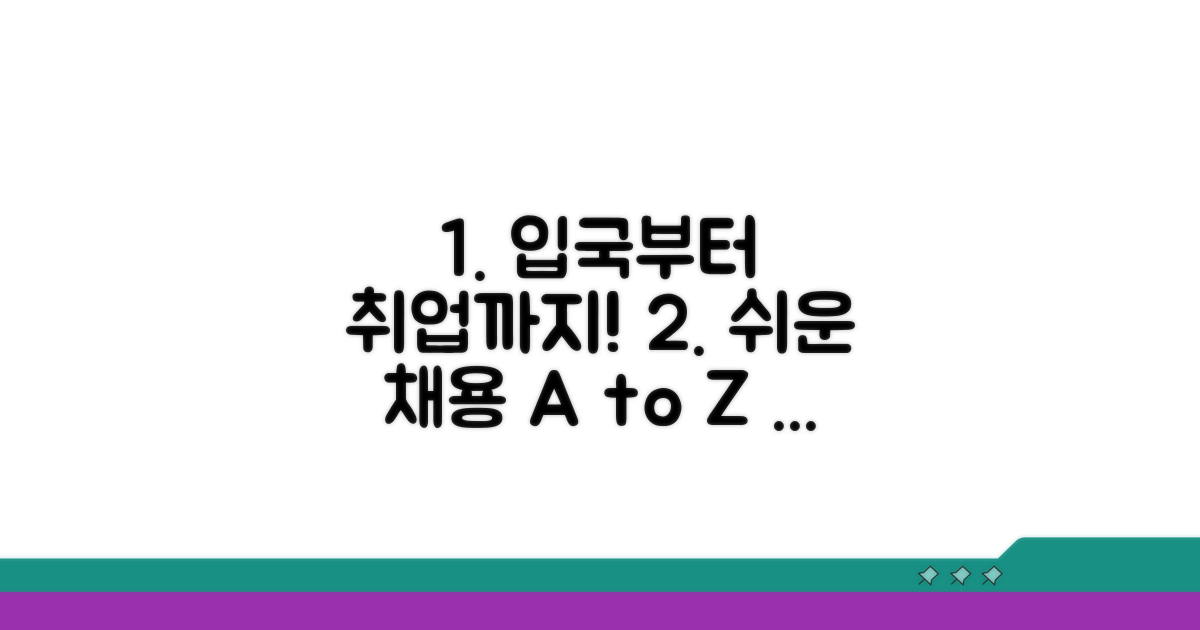 입국부터 근무까지, 단계별 채용 가이드