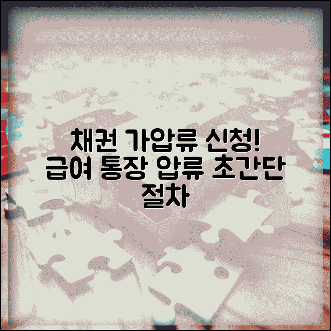 채권 가압류 신청 방법 | 급여 통장 가압류 신청 절차