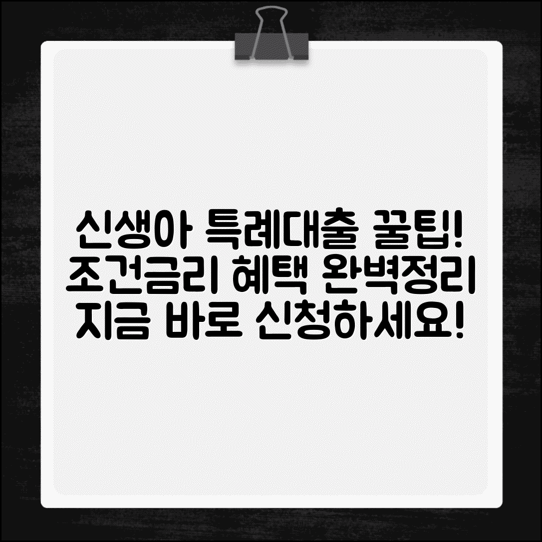 신생아 특례대출 신청 | 신생아특례대출 조건과 금리 혜택