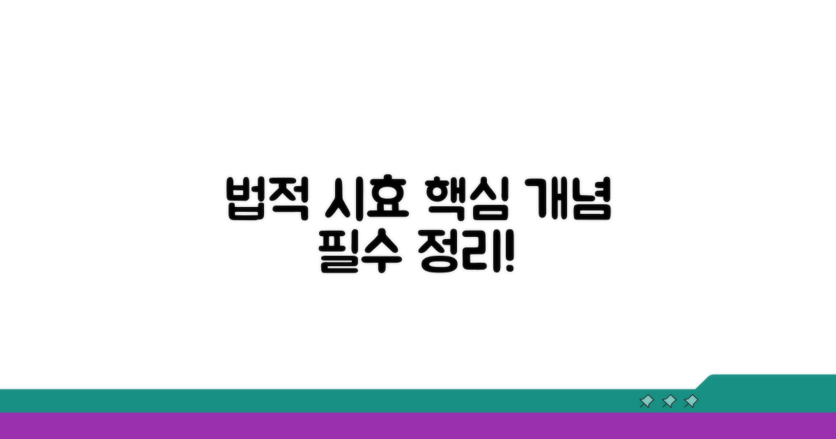 법적 시효: 핵심 개념 완벽 정리