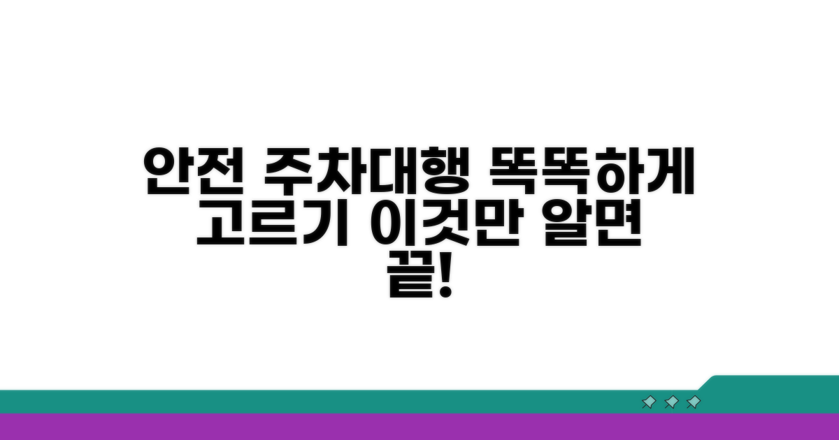 안전하고 편리한 주차대행 선택법