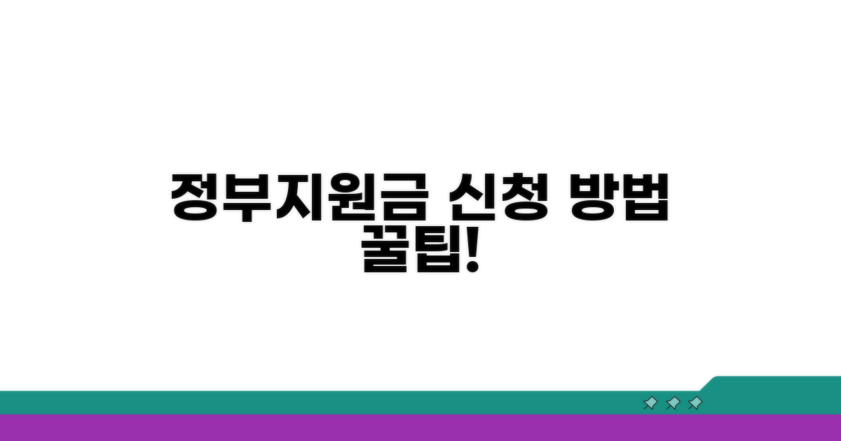 정부 지원금 신청 방법 알아보기