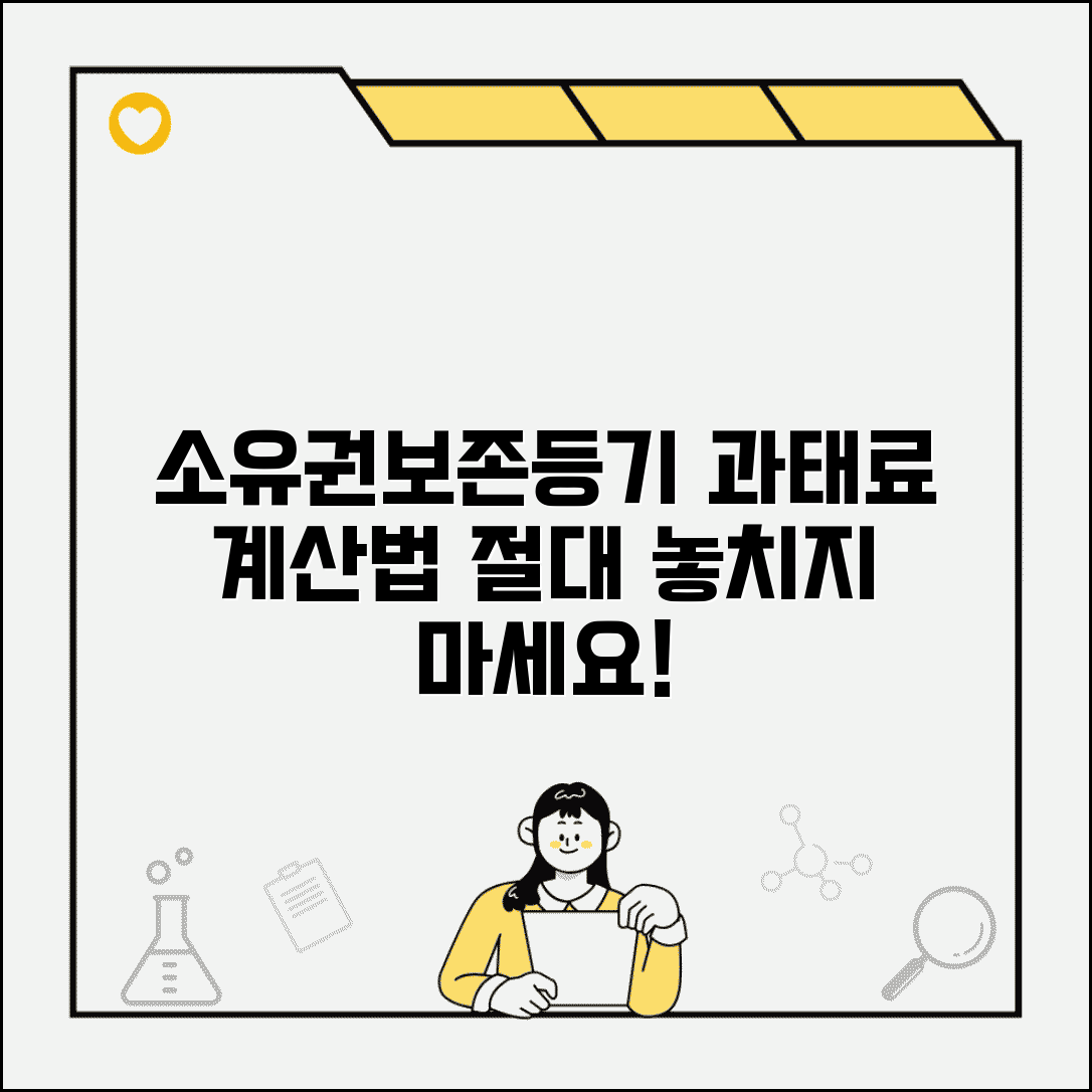 소유권보존등기 과태료 산정 | 소유권보존등기 지연 과태료 계산