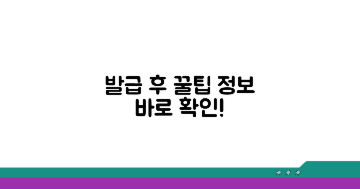 발급 후 활용 꿀팁과 추가 정보
