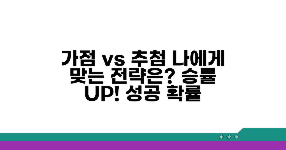 가점제 추첨제 전략 결정 가이드
