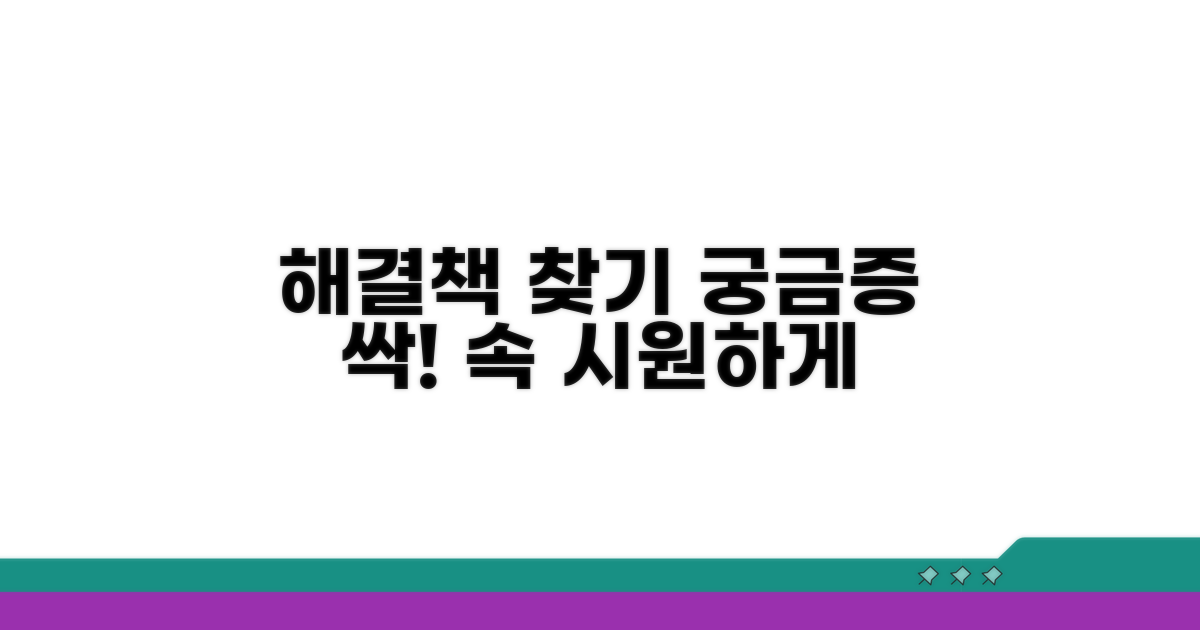 궁금한 점 해결 방법 안내