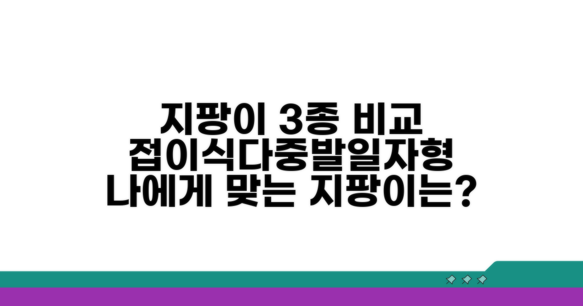 접이식, 다중발, 일자형 지팡이 비교