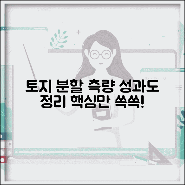 토지 분할 측량 성과도 공부 정리 방법
