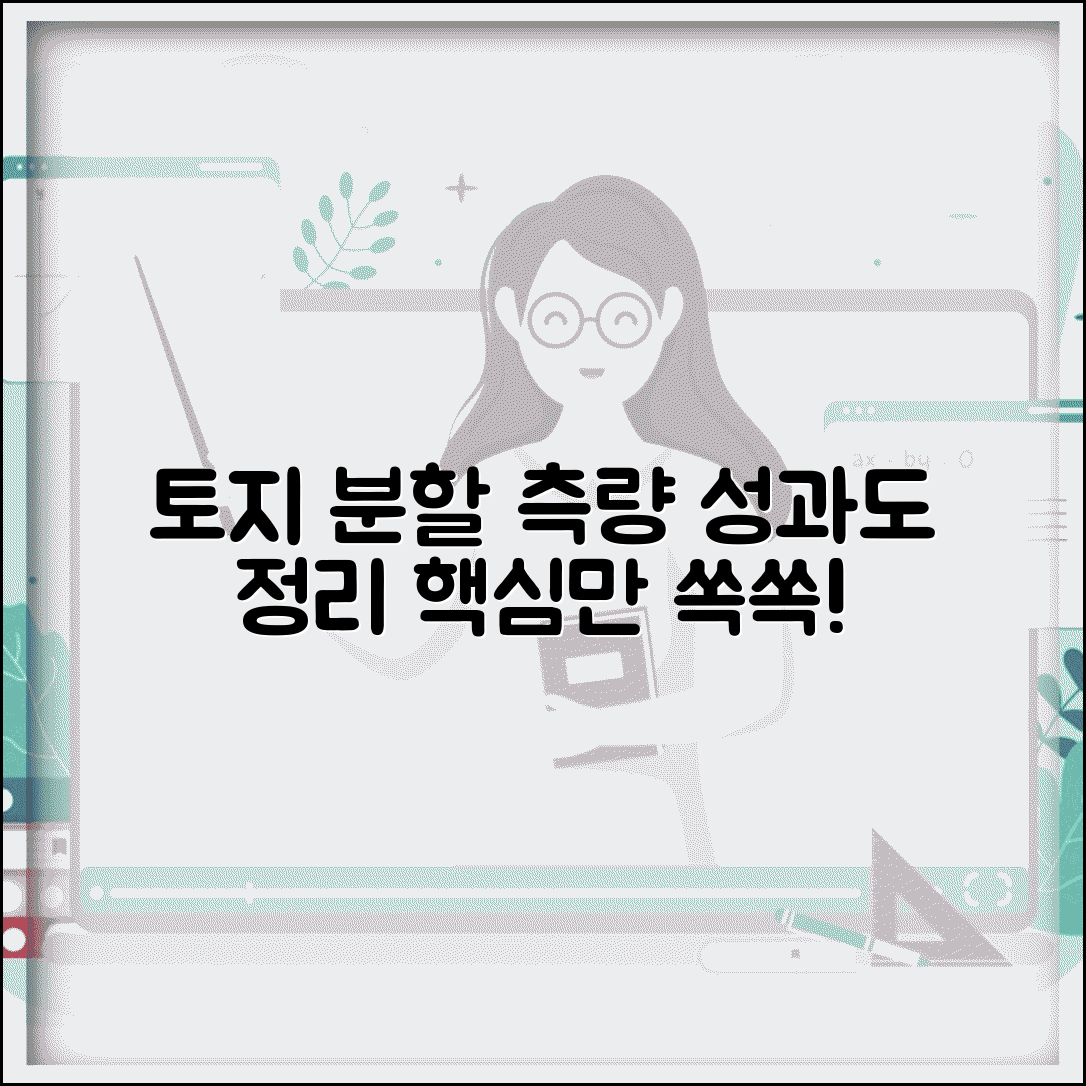 토지 분할 측량 성과도 공부 정리 방법