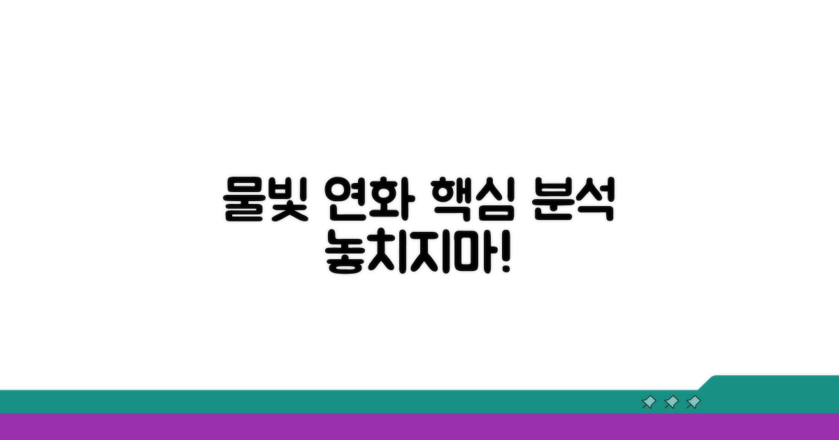 물빛 연화 관람 포인트 완벽 분석