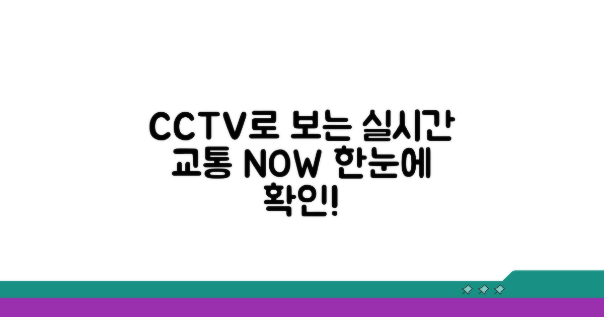 실시간 교통 상황, CCTV로 한눈에 보세요