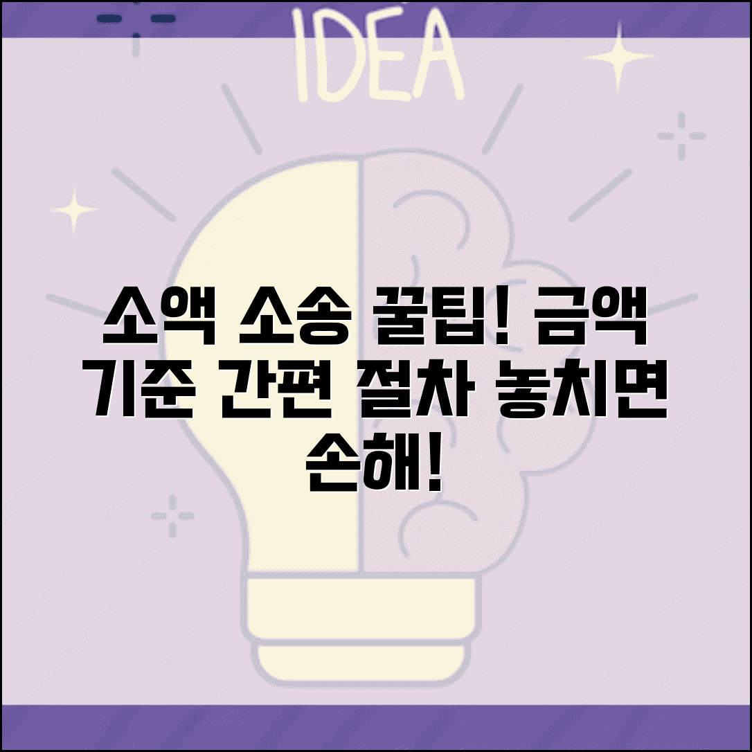 소액사건 금액 기준과 소송 종류별 절차 간소화 혜택