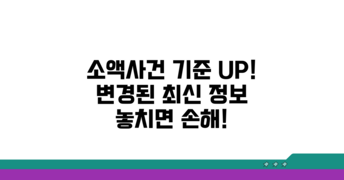 소액사건 금액 기준 최신 정보