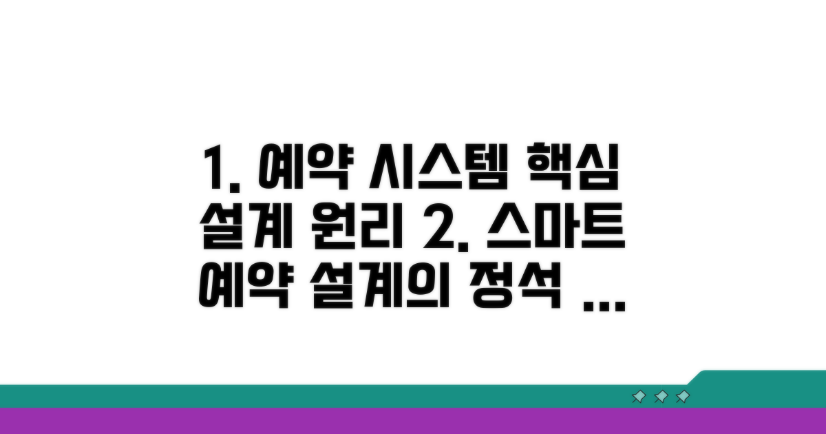 예약 시스템 설계 핵심 원리