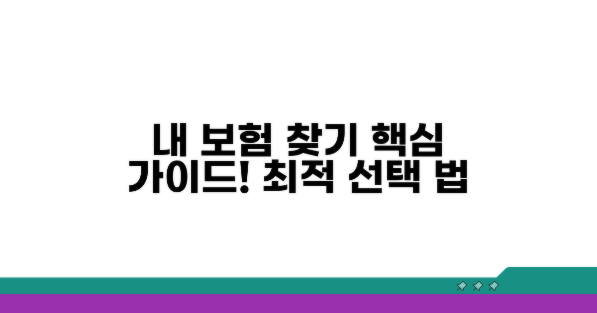 나에게 맞는 보험 선택 가이드