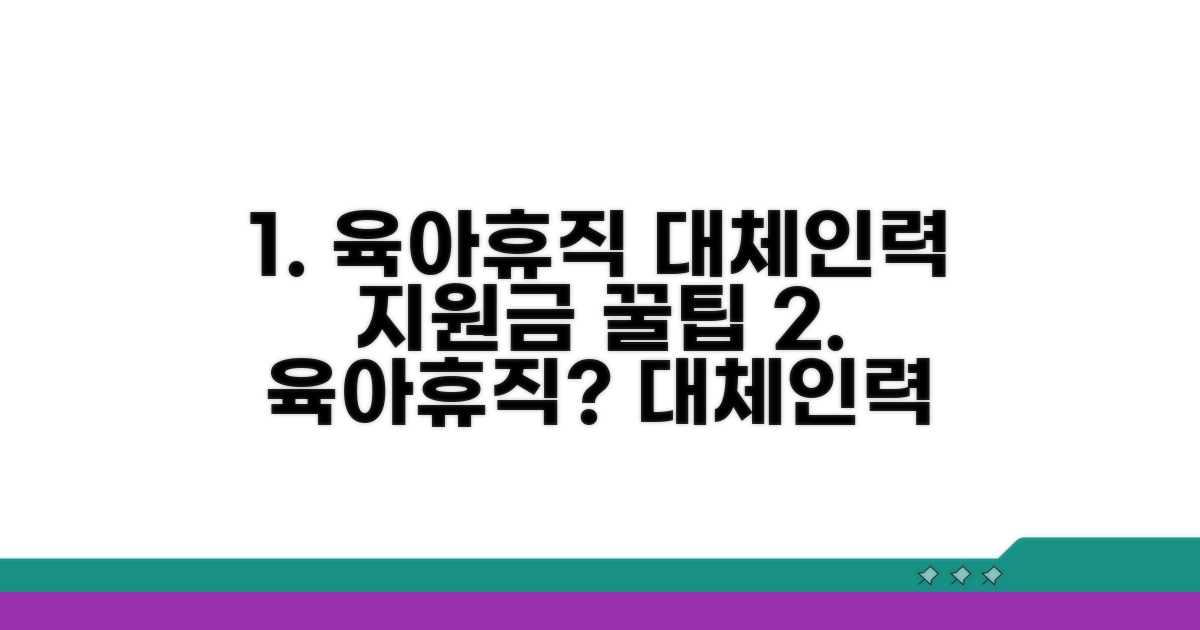 육아휴직 대체인력 지원금 알아보기