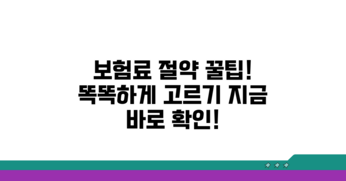 보험료 절약, 똑똑한 선택 가이드