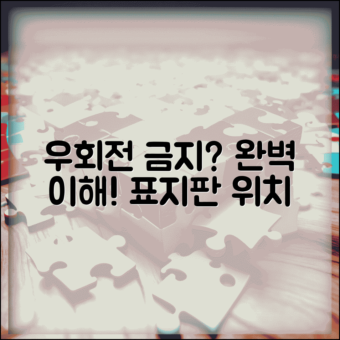 우회전 금지 표지판 의미와 위치 완벽 인식 가이드