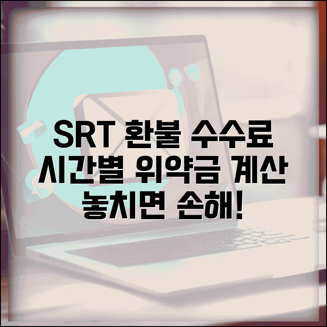 SRT 승차권 환불 수수료 시간대별 위약금 계산 가이드