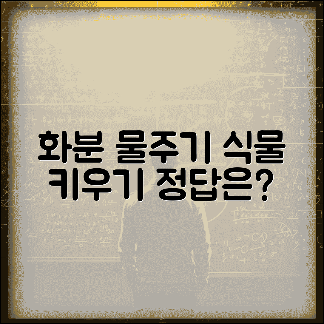화분 물주기 얼마나 자주 해야 하나요 식물키우기 총정리