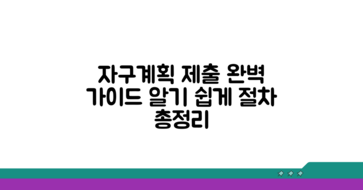 자구계획 제출 및 절차