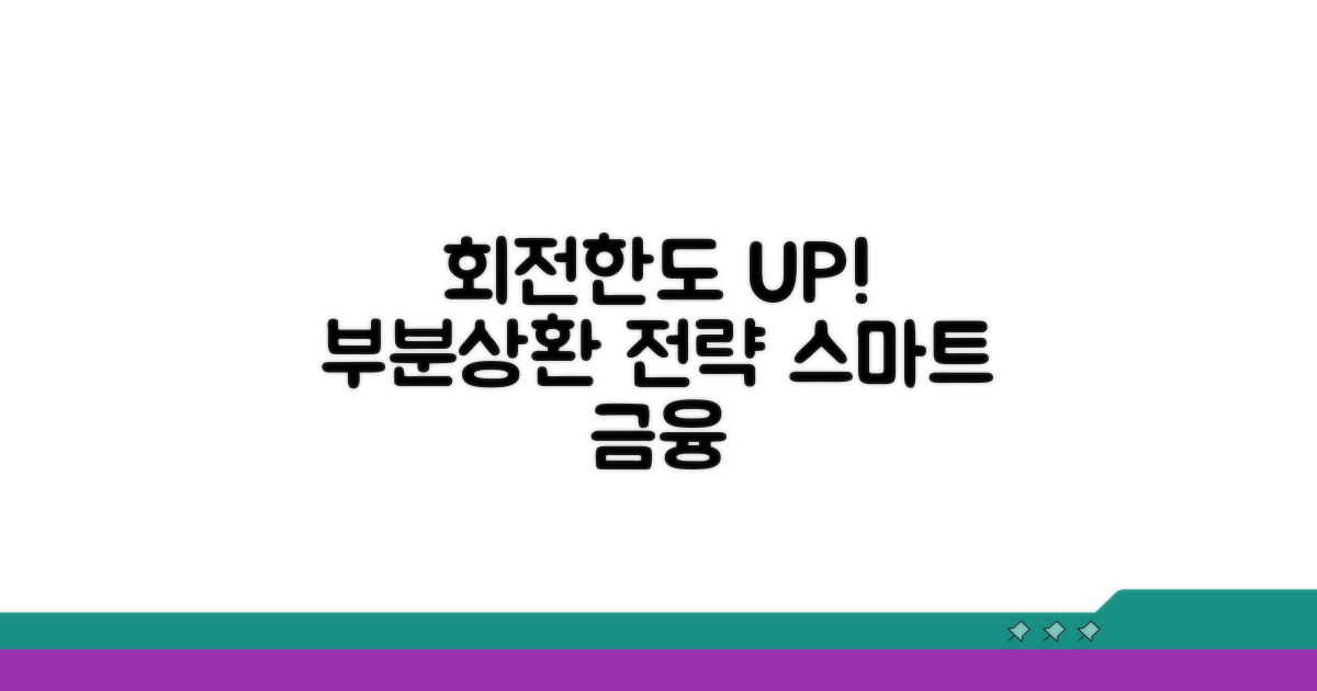회전한도, 부분상환으로 똑똑하게 관리하기