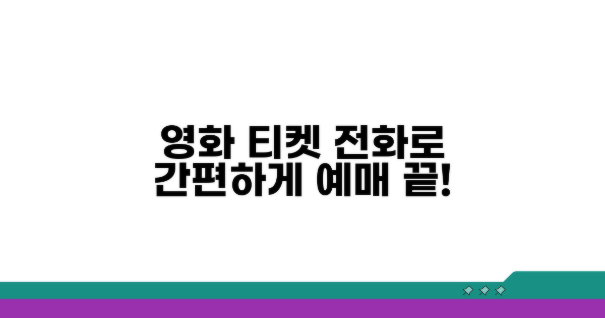 영화 티켓 전화 예매 방법 알아보기