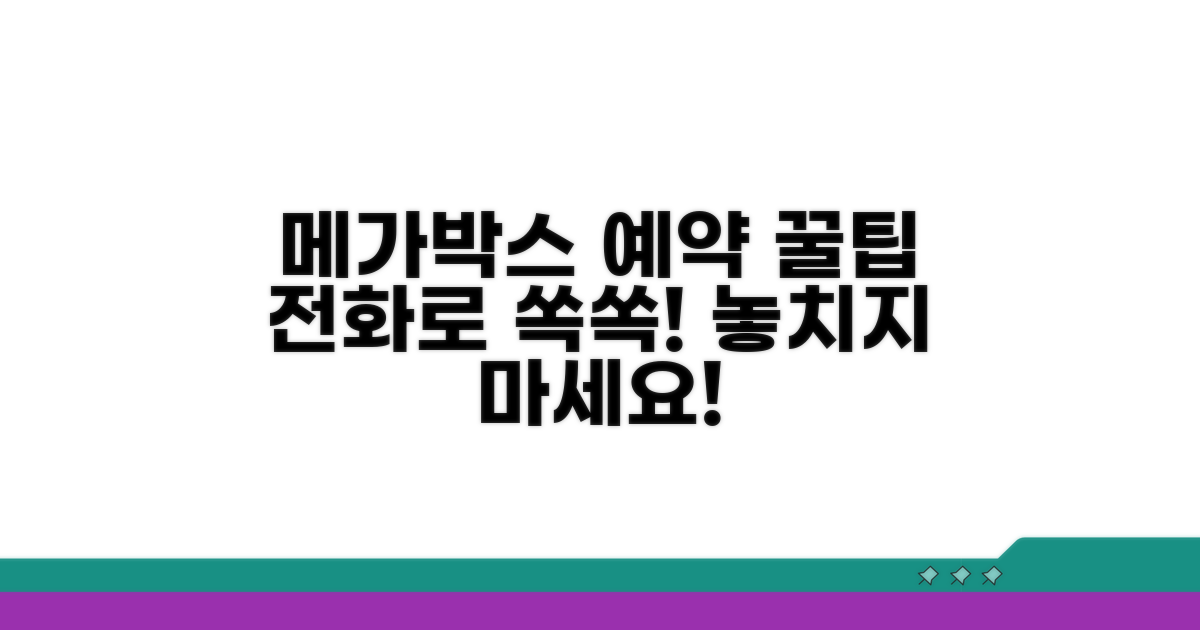 메가박스 예약 전화 꿀팁 모음