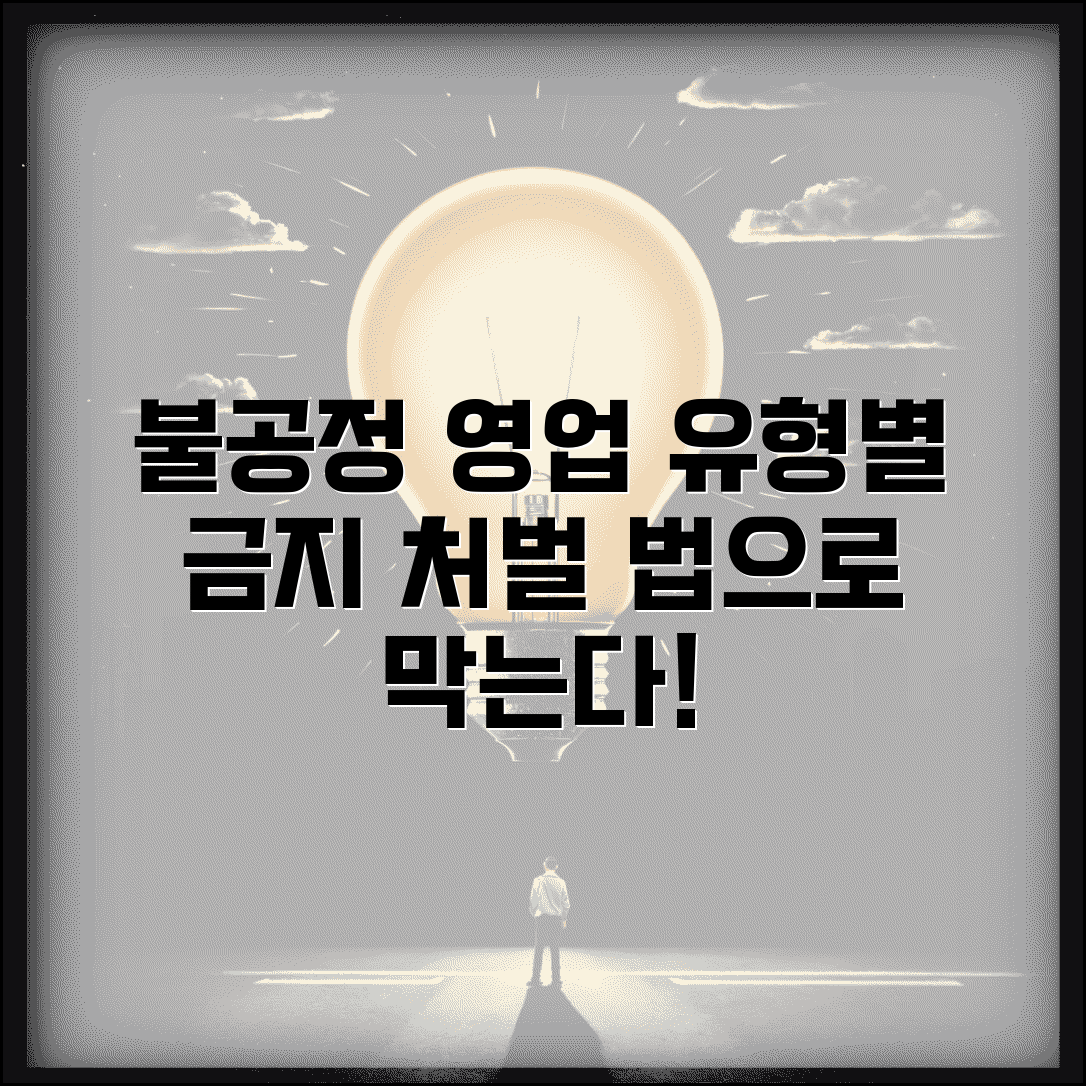 불공정 영업 행위 유형별 금지 사례와 처벌 기준