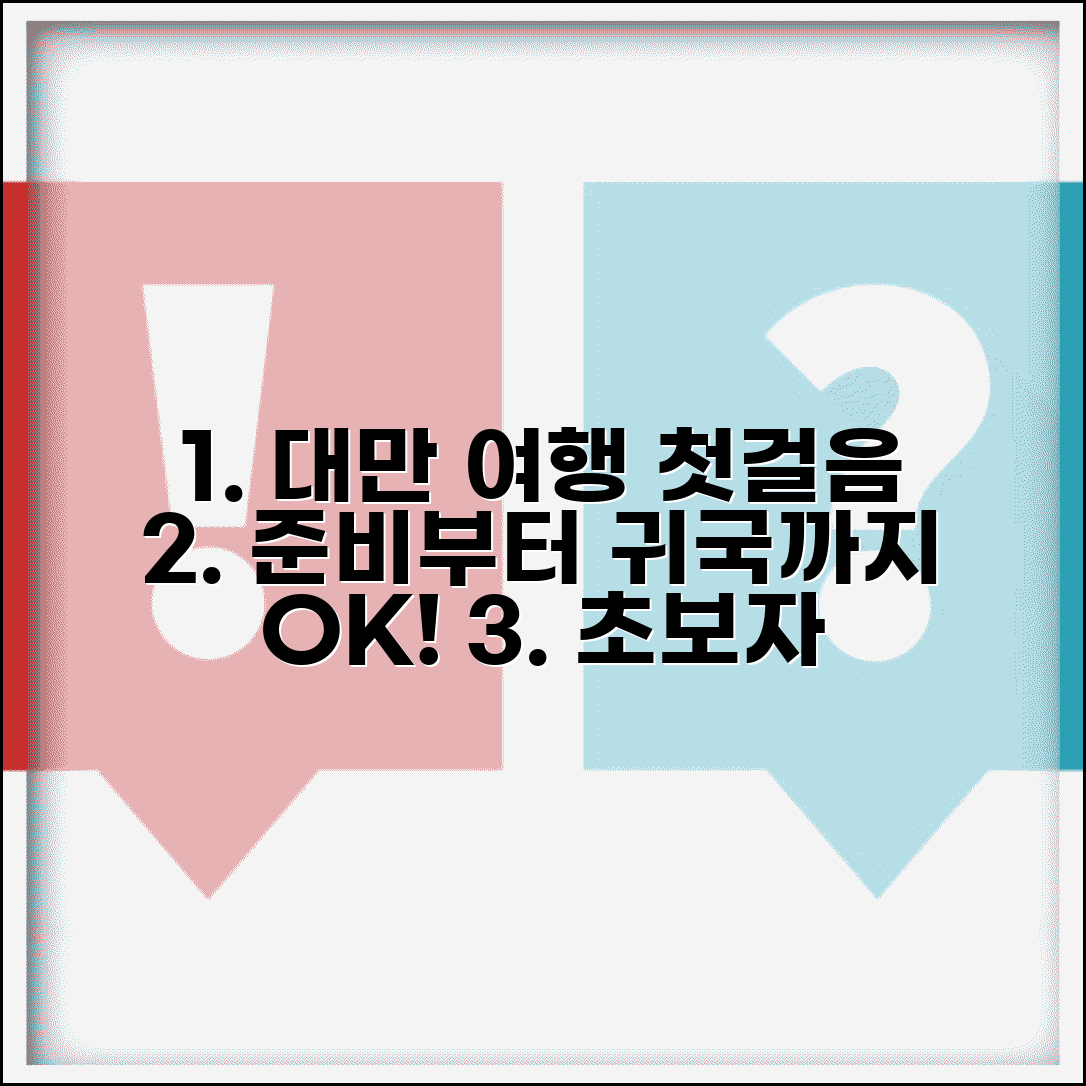 대만 여행 준비부터 귀국까지 초보자 완벽 가이드