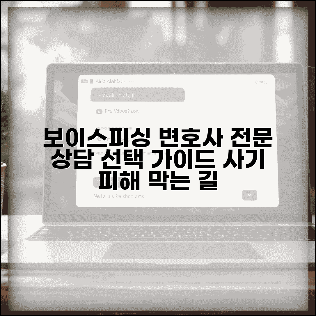 보이스피싱변호사 전문 상담 및 완벽 선택 가이드