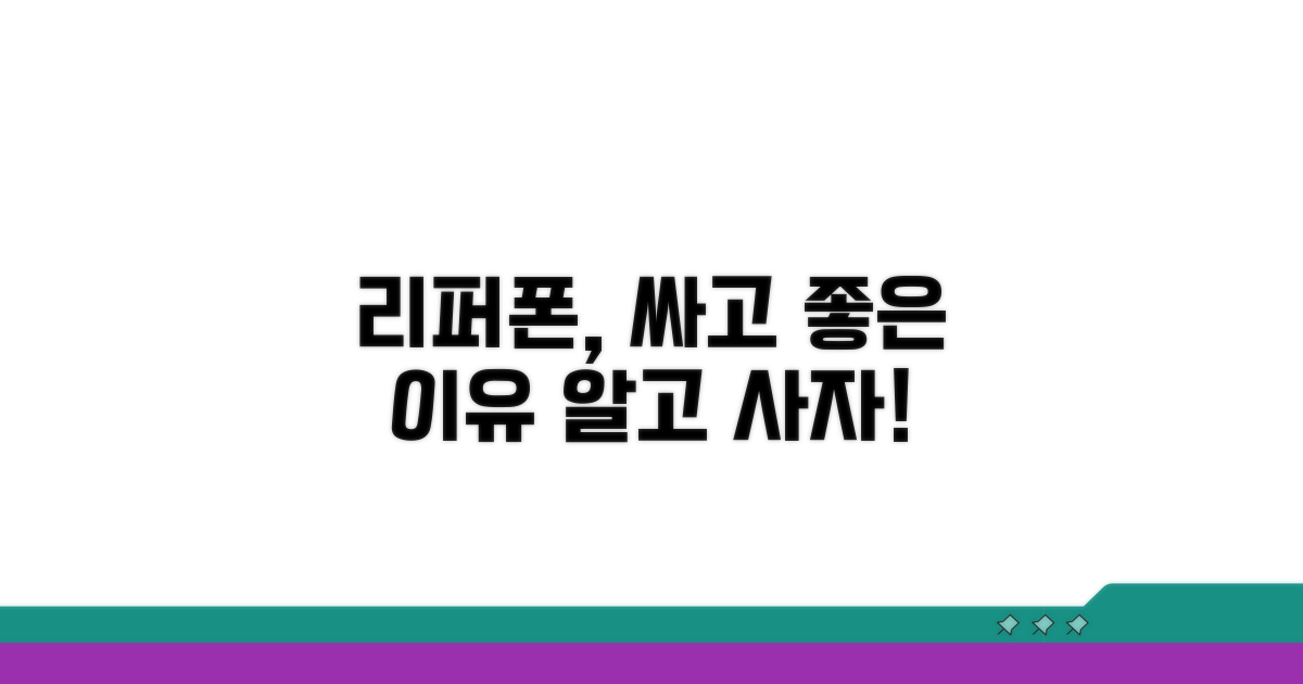 리퍼비시 아이폰, 왜 저렴할까?